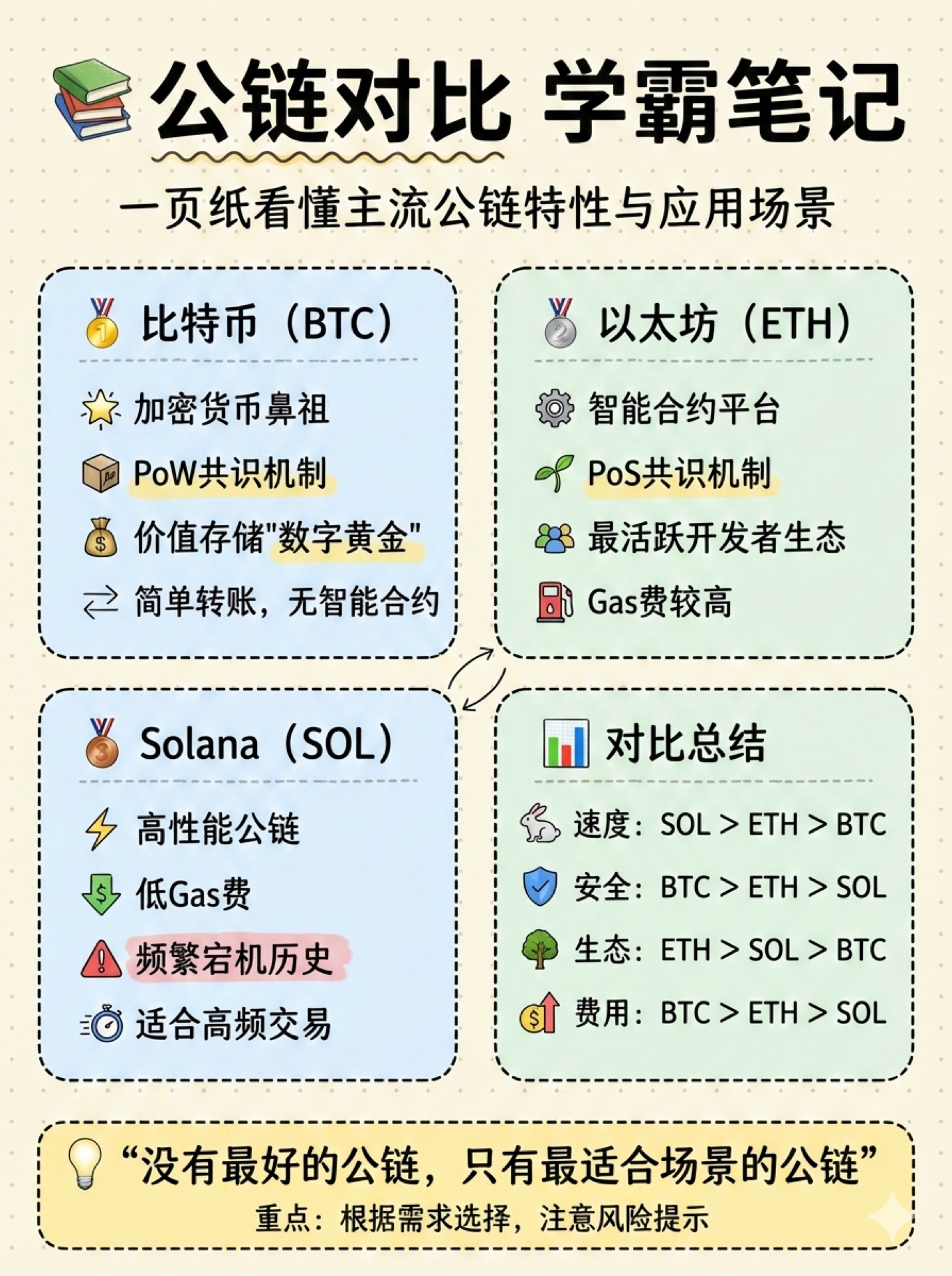 公链对比学霸笔记